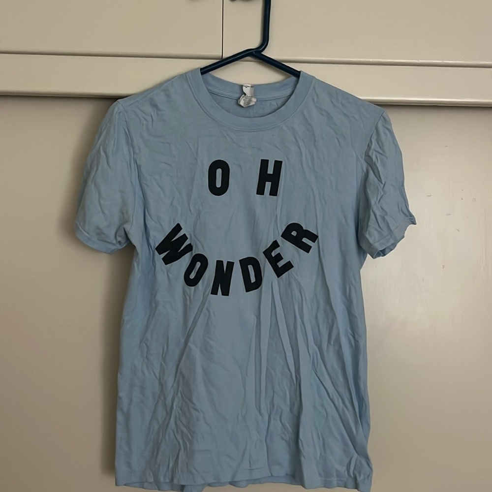 Oh Wonder blue concert t-shirt